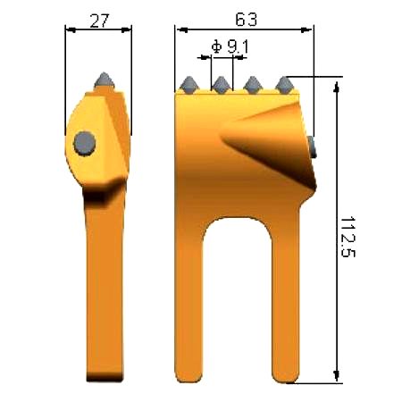 carbide earth auger bit