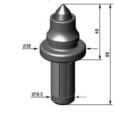 TB09(C3KBF)  D16-H88 Trenching Bit |Treching Pick