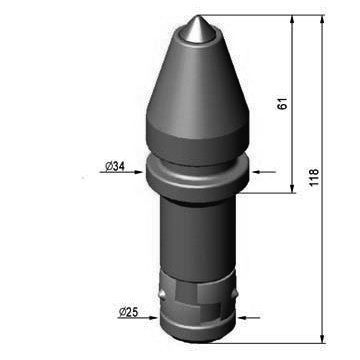 TB06(C31HDC)  D11.7-H116.5 挖沟机刀头|开槽机截齿