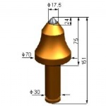 Carbide bullet bits