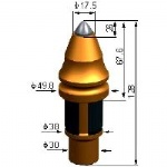 Carbide Round Shank Chisel